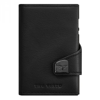 Peněženka TRU VIRTU TWIN Click & Slide Nappa Black - Exkluzivní peněženka jako součást image i praktický pomocník. Gravírujeme přesným vláknovým laserem. Zboží skladem, expedice do 24h.