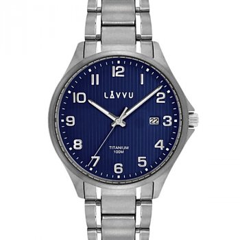 Hodinky LAVVU Titanum Lillehammer Blue, pánské - Špičkové pánské náramkové hodinky. Gravírujeme podle vašeho zadání! Přesně, rychle, kvalitně. Zboží skladem, expedice do 24h.