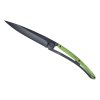 Nůž deejo Black, wood color green beech, 37g, 1GB008 - Nůž DEEJO - téměř umělecké dílo. Ultralehký skládací nožík s propracovaným designem. Gravírujeme přesně a rychle, nože skladem, expedice do 24h.    
