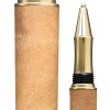 Kuličkové pero Wood Factory Camphor Gold - Luxusní ručně vyráběné dřevěné pero s gravírovanými iniciálami majitele. Skladem, expedice 1-2 dny.