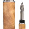 Plnicí pero Wood Factory Camphor Silver - Luxusní ručně vyráběné dřevěné pero s gravírovanými iniciálami majitele. Skladem, expedice 1-2 dny.