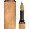 Plnicí pero Wood Factory Camphor Antracit - Luxusní ručně vyráběné dřevěné pero s gravírovanými iniciálami majitele. Skladem, expedice 1-2 dny.
