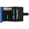 Peněženka SECRID Miniwallet Matte Black & Blue - Inovativní peněženka nejmodernějšího střihu s možností personifikace laserovým gravírováním. Zboží skladem, včetně rytí expedujeme do 48h.   