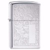 Zippo 352 VENETIAN Polished Chrome s prostorem pro laserový popis - s rytinou