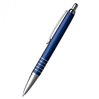 Kuličkové pero 5 pruhů modré - s gravírováním