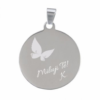 přívěšek kruh - s gravírováním