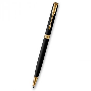 Kuličkova tužka SLIM PARKER Royal Sonnet Matte Black GT - s gravírováním
