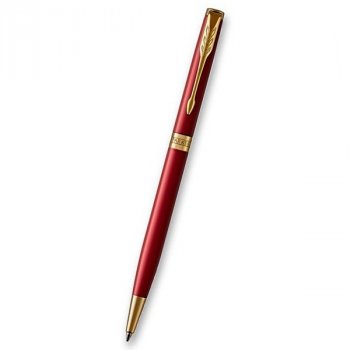 Kuličková tužka SLIM PARKER Royal SONNET Red GT - s gravírováním