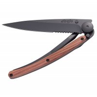 Nůž deejo Black, coralwood, 37g, ONE HAND, 1GB505 - s gravírováním